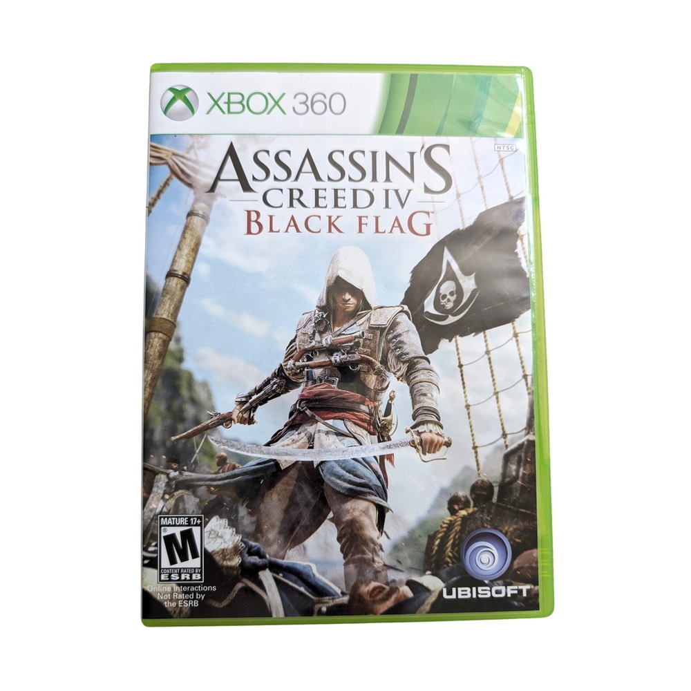Assassins Creed IV Black Flag Xbox 360 2-Disc Set Ubisoft Pirate Action Game